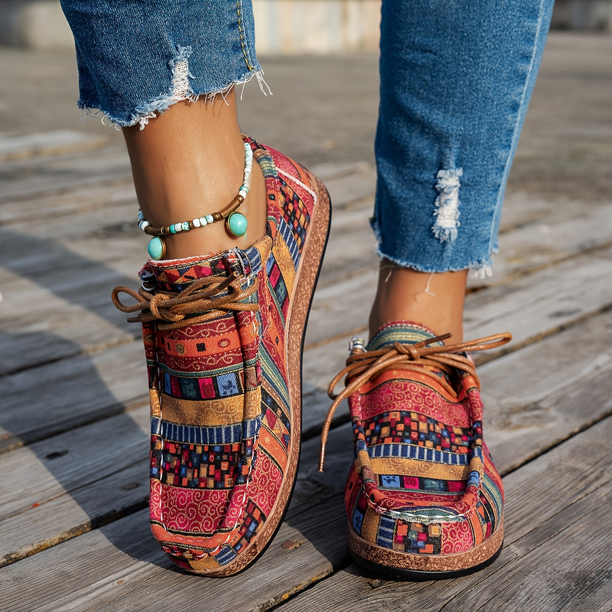MODESSO™ | Kolorowe damskie buty w stylu retro