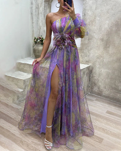 MODESSO® |  Elegancka sukienka z rozcięciem