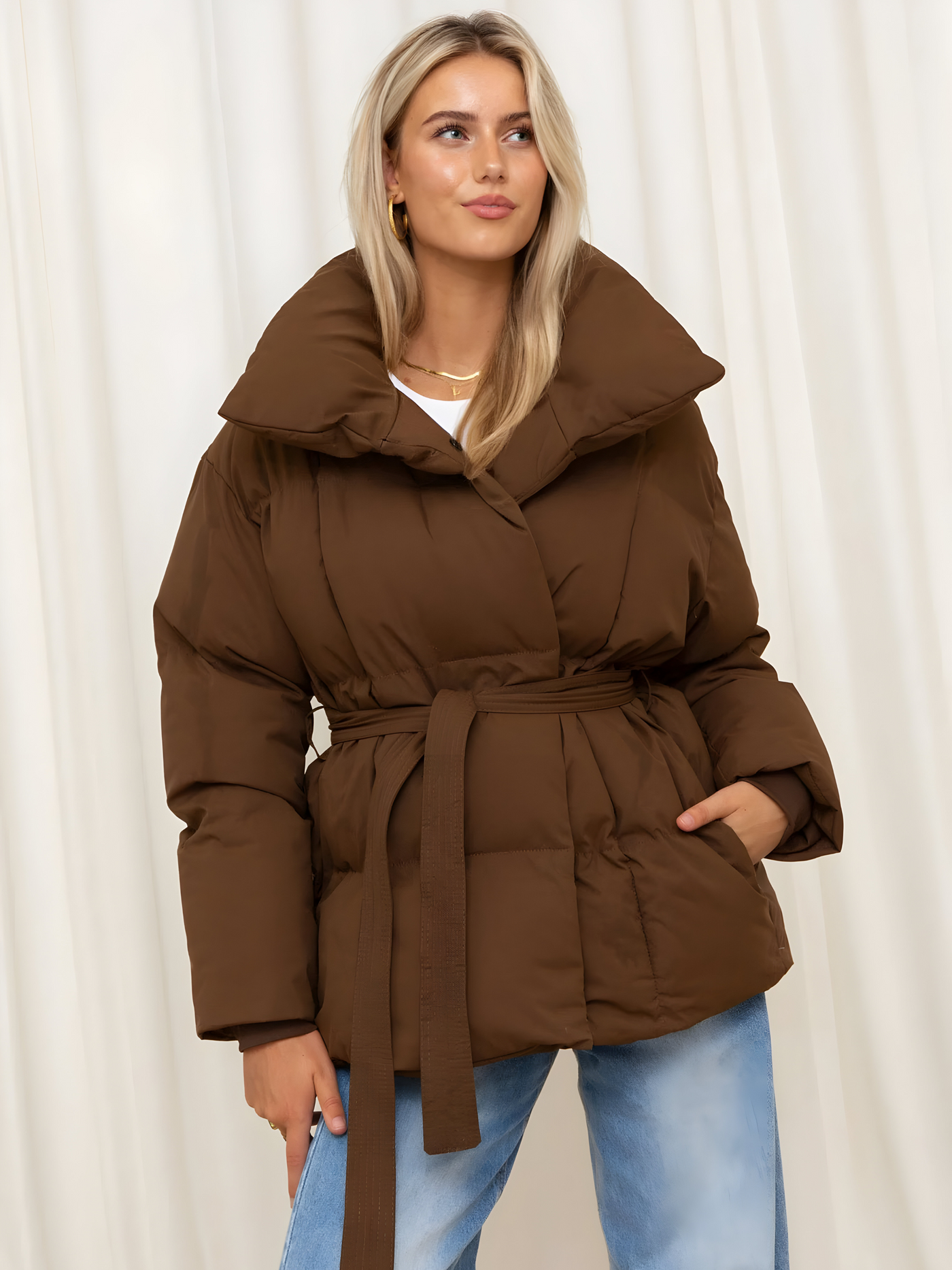 MODESSO® | Elegancka Pikowana Kurtka