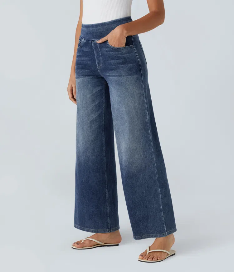 MODESSO® | Wygodne jeansy z wysokim stanem