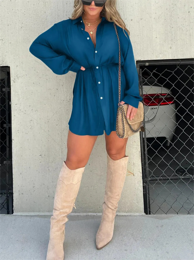 MODESSO® | Modna satynowa sukienka typu romper