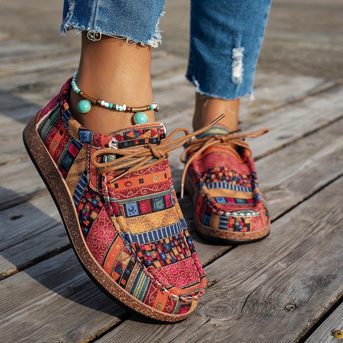 MODESSO™ | Kolorowe damskie buty w stylu retro