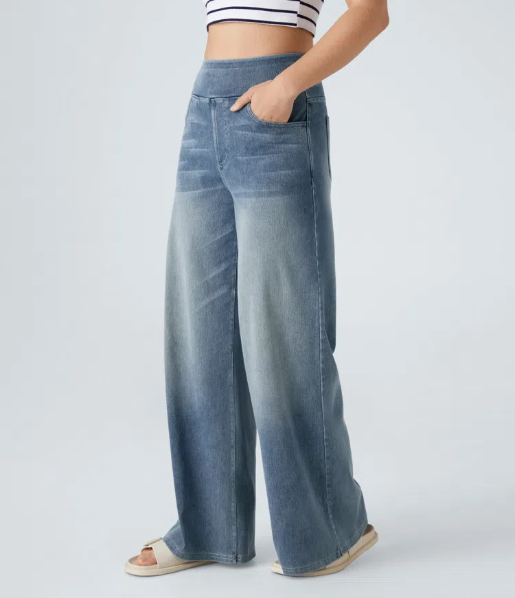 MODESSO® | Wygodne jeansy z wysokim stanem