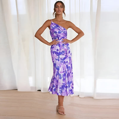 MODESSO® | Elegancka sukienka maxi w kwiatowy wzór