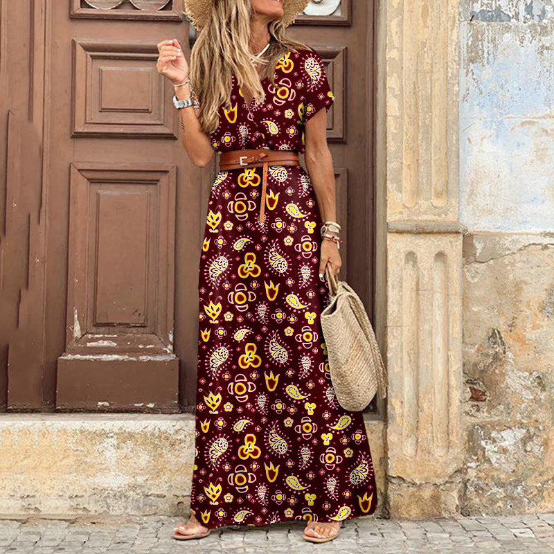 MODESSO® | Elegancka Boho Sukienka Maxi