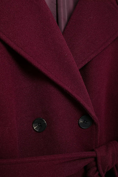 MODESSO® | Elegancki Bordowy Płaszcz