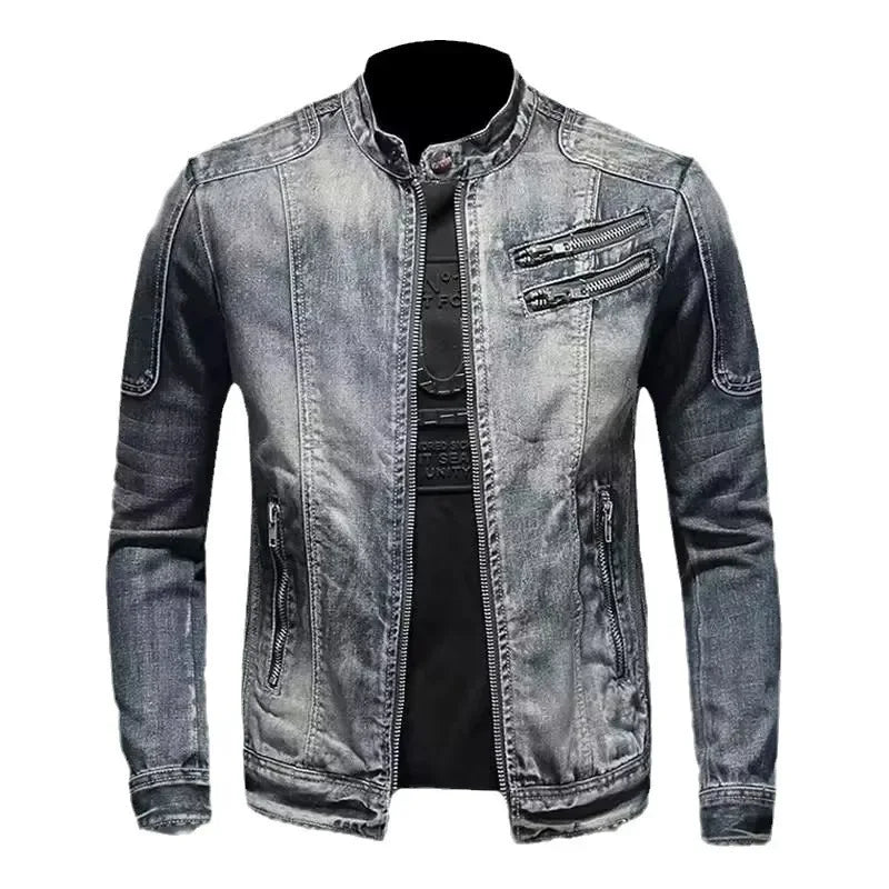 MODESSO® | Kurtka motocyklowa z dżinsu