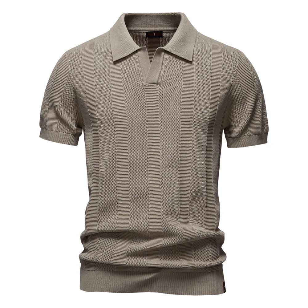 MODESSO® | Bawełniana koszulka polo w paski