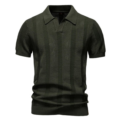 MODESSO® | Bawełniana koszulka polo w paski