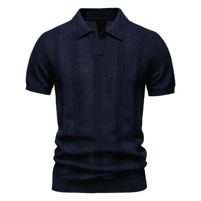 MODESSO® | Bawełniana koszulka polo w paski