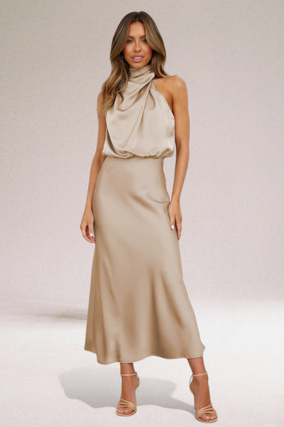 MODESSO® | Satynowa suknia glamour