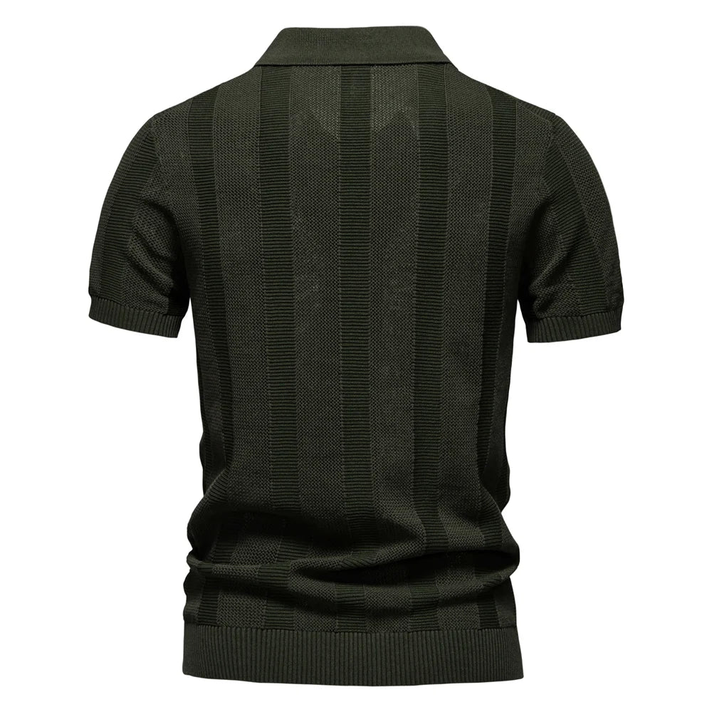 MODESSO® | Bawełniana koszulka polo w paski