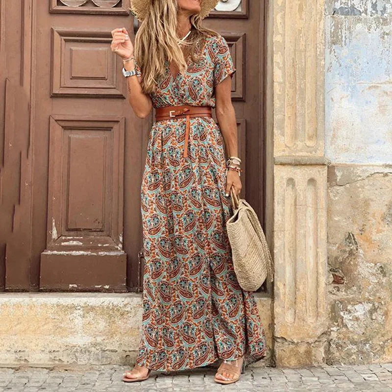 MODESSO® | Elegancka Boho Sukienka Maxi