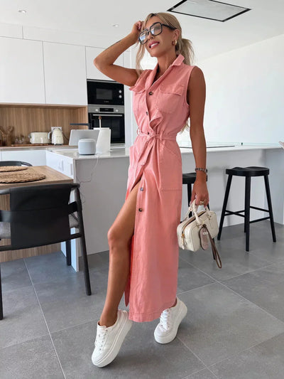 MODESSO® | Isabelle Maxi Dżinsowa Sukienka