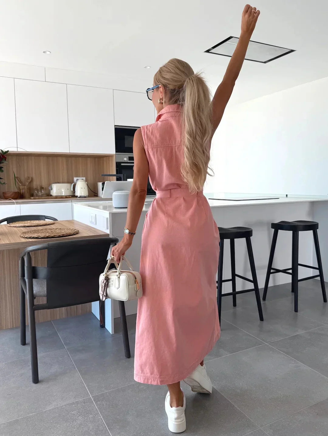 MODESSO® | Isabelle Maxi Dżinsowa Sukienka