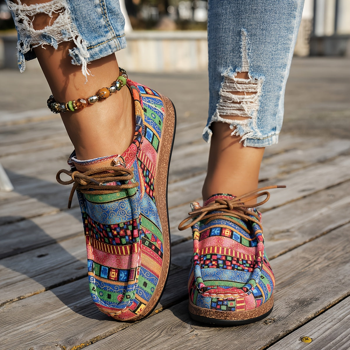 MODESSO™ | Kolorowe damskie buty w stylu retro
